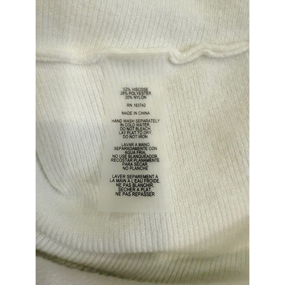 Vila Milano Womens Sweater White‎ Medium Knit Top Coastal Summer Beach Summer - Picture 6 of 6